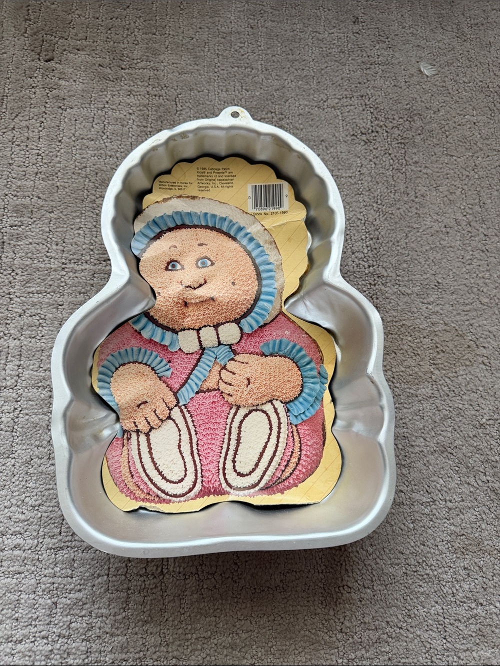 Baby-shaped Cake Pan in Pink and Blue - Unbranded Home Accent